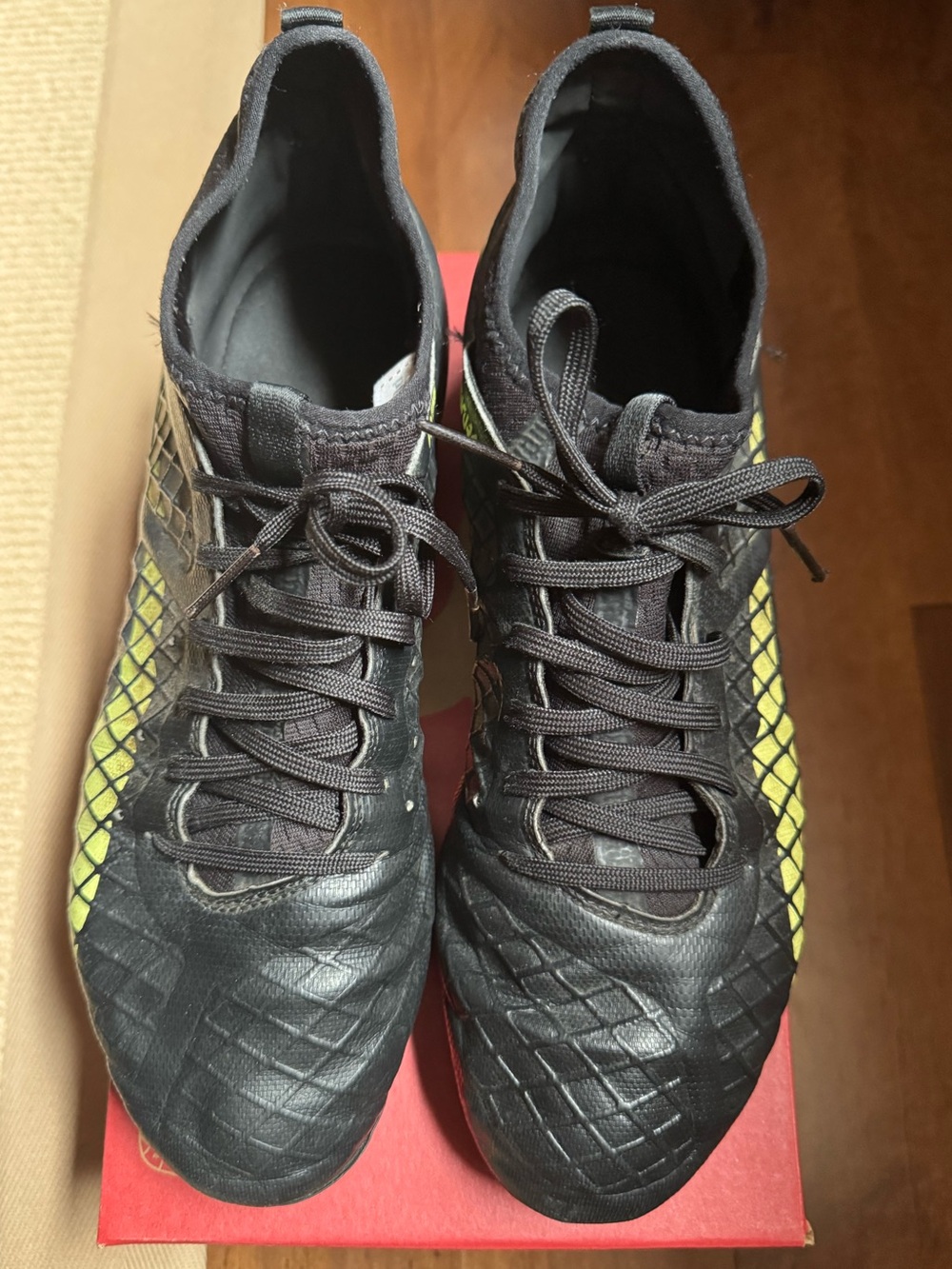 Puma King Pro FG/AG Soccer Cleats Men’s US 11 Black Sun Stream 107566-06 w/ Box